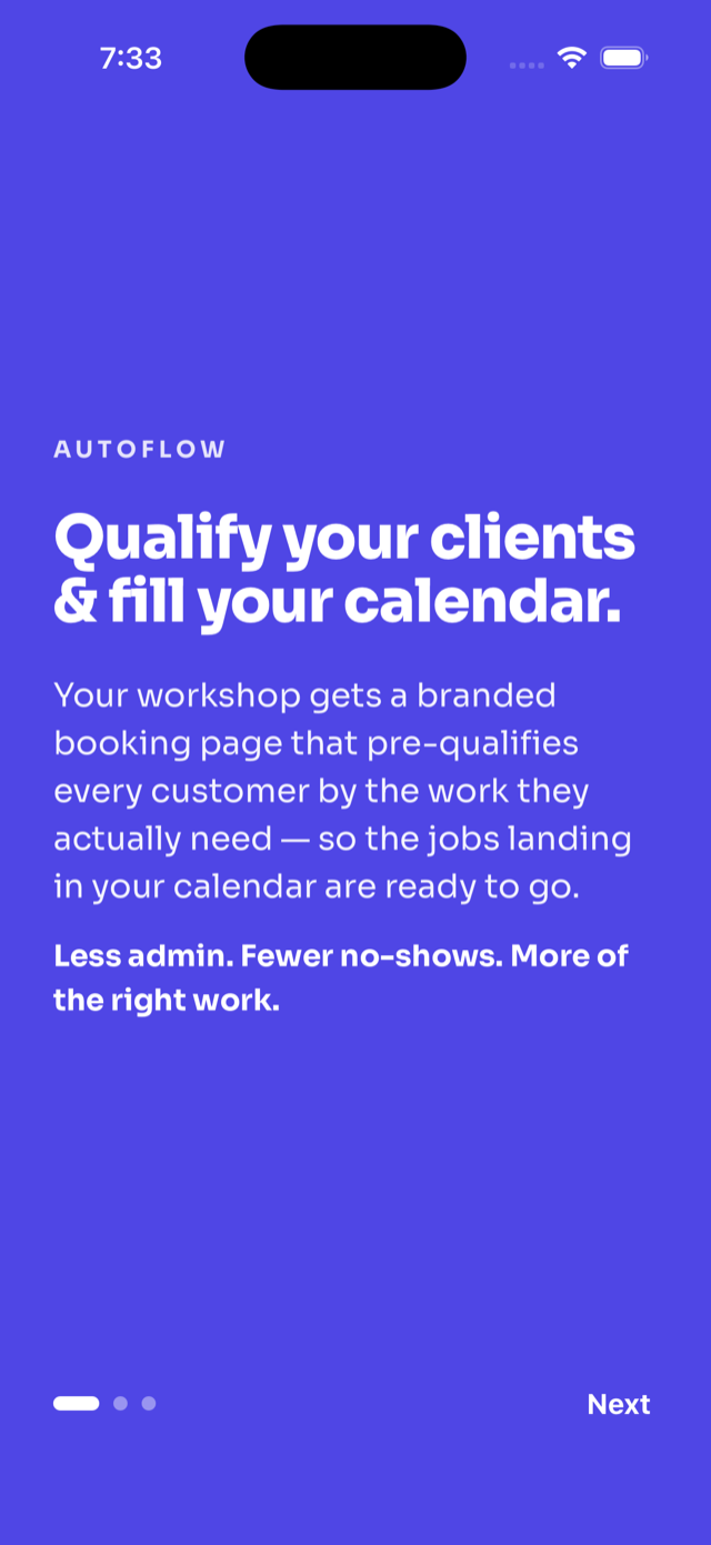 AutoFlow onboarding: qualify your clients and fill your calendar
