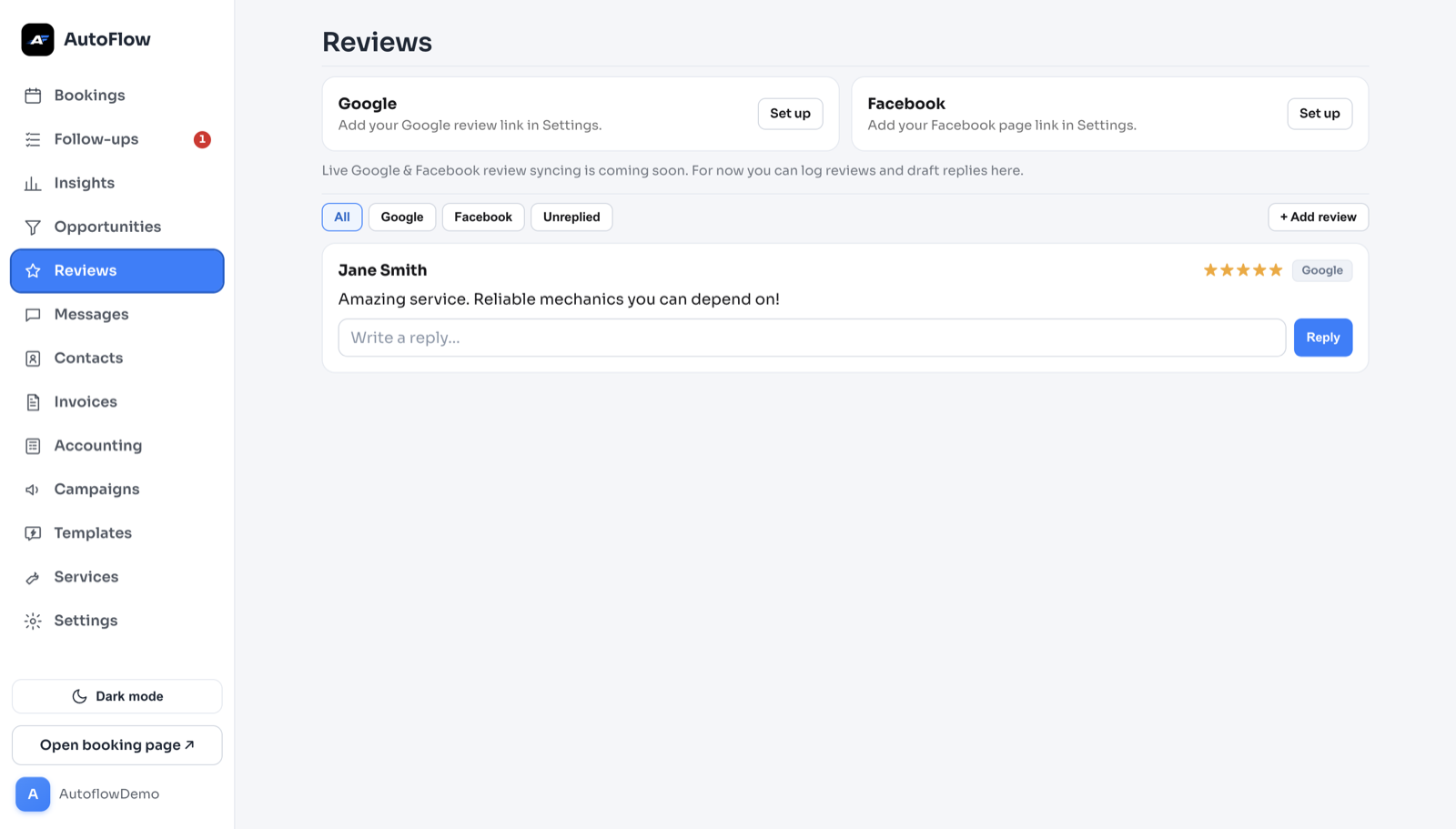 AutoFlow reviews